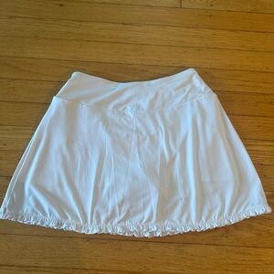 Women's White tennis skirt